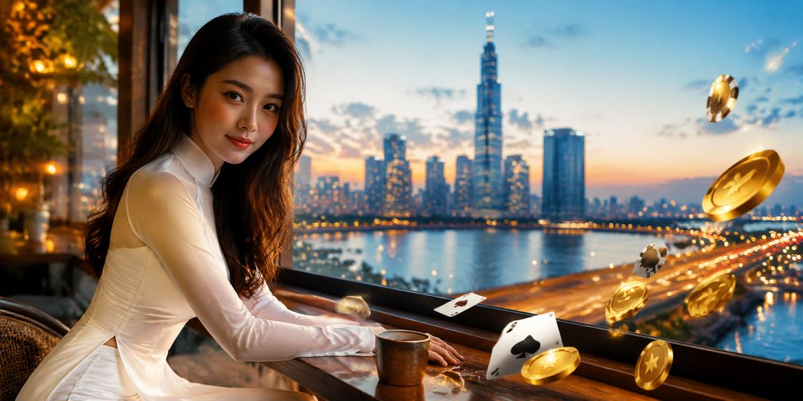 Phòng chơi bài lớn tại TP Hồ Chí Minh với trang phục Áo dài